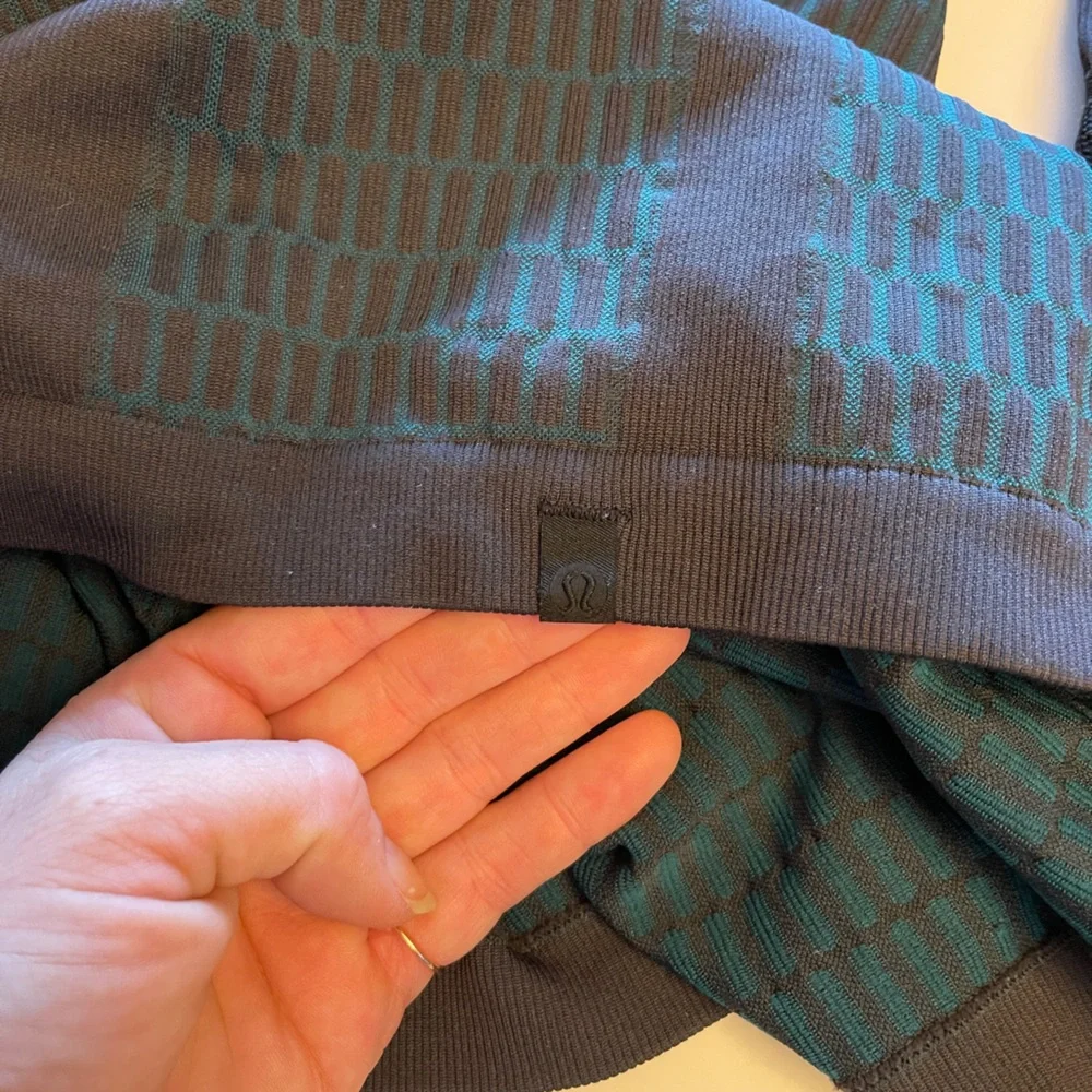 lululemon athletica Dark Teal and Black Long Sleeve Top - Picture 6 of 10